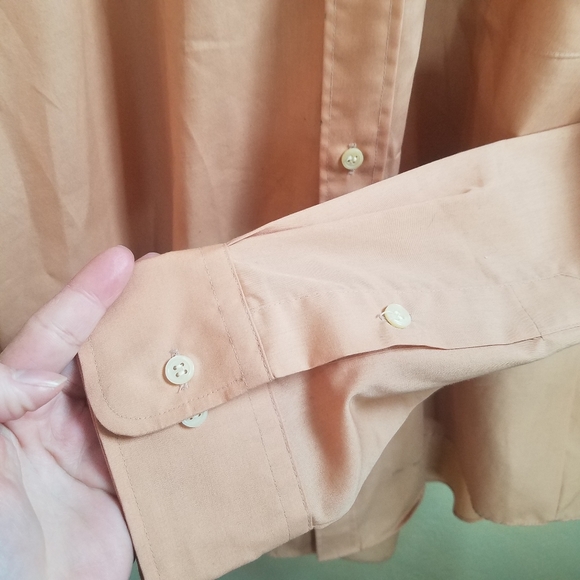 Vintage Sears Perm-Press Single Needle Tailoring Casual Button Up 32-33. 15.5 - Picture 11 of 14